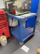1, Metal Mobile Trolley 0.7m x 0.95m