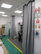 3: Laservision, Ceiling Mounted Safety Curtains. Asset No. 51/53