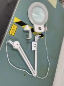 1: Clarke, SAM170, Desk Attachable Adjustable Magnifying Glass with Light, Serial Number: S460538