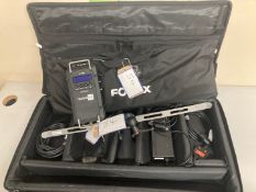 Fomex FL1200 2 X 1 Flexible LED Light Kit S/N 211061479 with Accessories & carry case