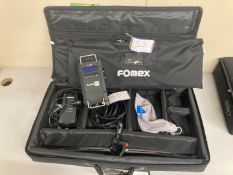 Fomex FL1200 2 X 1 Flexible LED Light Kit S/N 201061555 with Accessories & carry case