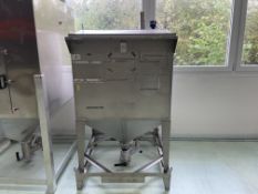 Koch Technik , Stainless Steel Bulk Materials Hopper (Jabil No 4) (Approximate 1m³) Complete With Re