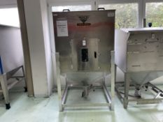 Koch Technik , Stainless Steel Bulk Materials Hopper (Jabil No 7) (Approximate 1.5m³) Complete With