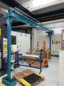 Abus-GMS, 2 Ton x 6m travel ,Fixed Span,wall Anchored Gantry Crane Complete With Electric Chain Hoi