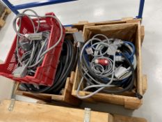 2 Crates Of Plastic Injection Moulding Device Cables As Lotted . (Building 1, Work Hall 4)
