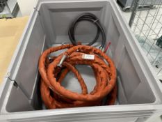 A Plastic Container Housing 2 x Hansa Flex FBSB 041 INDU Cable Hoses As Lotted . (Building 1, Work H