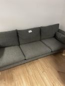 Grey Cloth Upholstered 4 Seater Sofa