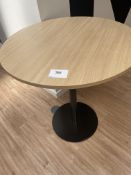 Wooden Circular High Table 100cm