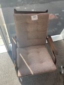 2 x Fabric Upholstered Rocking Chairs