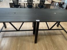 304cm x 112cm High Table with 2 x Plug Outlets