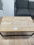 120cm x 70cm Wooden Top Coffee Table