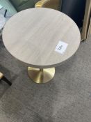 Circular 60cm Wooden Top Table