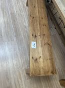 184cm Wooden Bench