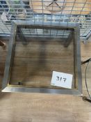 Small Square Glass Top Table 40cm x 40cm
