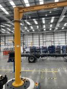 Granada Material Handling Mobile Swinging Jib Crane