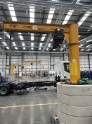 Granada Material Handling Mobile Swinging Jib Crane