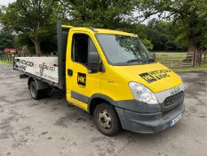 1, Iveco Daily 35C13 4X2 Dropside Flatbed Van. Registration No. LX63 HLD. 92,178 miles. 6 Speed Manu