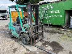1, Mitsubishi FD25NT 2.5 Tonne Diesel Forklift Truck. Serial No. EF18D-55178. Double Mast (2013). 11