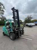 1, Mitsubishi FD50CN 5 Tonne Diesel Forklift Truck. Serial No. EF19D80064. Double Mast (2011). 20,37