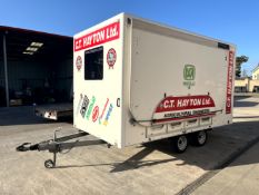 Lynton 14FT Purpose Built Show Trailer with Fitted Interior Bench Seats, Television, Fitted Heaters,