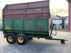 Fraser 8T Silage Trailer with Silage Sides and Oversized TyresPlate Not Visible