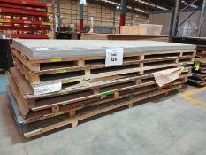 LOT OF APPROXIMATELY (80) PCS OF ALUMINUM AND STAINLESS STEEL SHEETS AND PLATES
