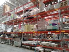 LOT OF HEAVY DUTY PALLET RACKS