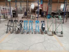 LOT (31) PCS. OF ALL TYPES OF TRANSPORTING TROLLEYS