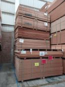 LOT OF APPROXIMATELY (348) PCS OF MELAMINE AND MDF