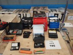 LOT OF PORTABLE TOOLS FOR ?UALITY CONTROL AND MISCELLANEOUS.