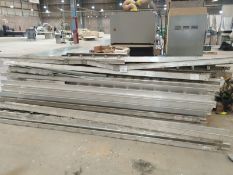 LOT OF APPROXIMATELY (56) SECTIONS OF ALUMINUM GUTTERS