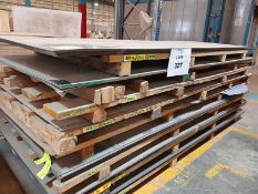 LOT OF APPROXIMATELY (98) PCS OF BLACK AND GALVANIZED STEEL SHEETS AND PLATES