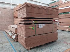 LOT OF APPROXIMATELY (521) PCS OF MELAMINE AND MDF
