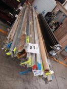 LOT OF (549) PCS OF ALUMINUM ANGLE, PLATE AND CHANNELS