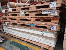 LOT OF (547) PCS OF MELAMINE AND TRIPLAY