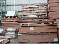 LOT OF (339) PCS OF MDF AND PLASTIC SHEET