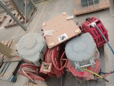 LOT OF 12 ROLLS OF RETRACTABLE HOSE FOR AIR PRESSURE