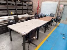 LOT OF APPROXIMATELY (40) PIECES OF OFFICE FURNITURE