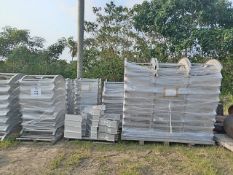 LOT OF (APPROXIMATELY 780) PCS ACCESSORIES FOR INSTALLATIONS IN ALUMINUM