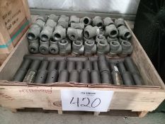 LOT OF (106) PIECES OF MECHANICAL CONNECTORS FOR ROD AND TEE'S