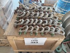 LOT OF (67) PIECES OF LIFT SHACKLES AND CLAWS