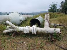 LOT OF (3) PIECES OF CARBON STEEL PIPE ACCESSORIES