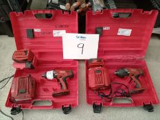 LOT OF (2) CORDLESS IMPACT WRENCHES
