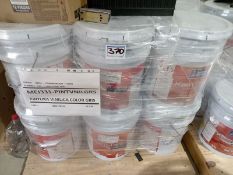 LOT OF (332) LTS OF GRAY VINYL PAINT