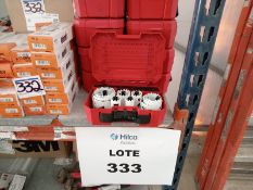 LOT OF (11) HOLE SAW KITS 3/4