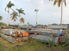 LOT OF 4375 METERS OF GALVANIZED CARBON STEEL PIPE WITH THREADED ENDS