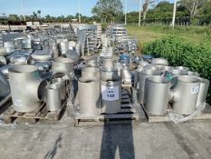 LOT OF (49) BW CONNECTION PIECES IN STAINLESS STEEL T-304 AND 316