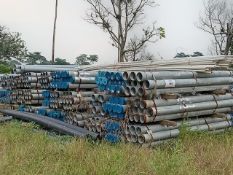 LOT OF APPROXIMATELY 1600 METERS OF GALVANIZED CARBON STEEL PIPE WITH THREADED ENDS