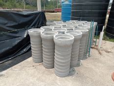 LOT OF (23) SIMPLE CONCRETE TUBES