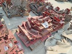 LOT OF (30) PCS OF SUPPORTS FOR TUBE AND CLAMPS FOR BEAM